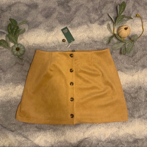 wild fable Dresses & Skirts - Seude button up mini skirt- wild fable